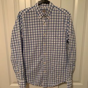 J. Crew Blue Checkered Button Down Shirt